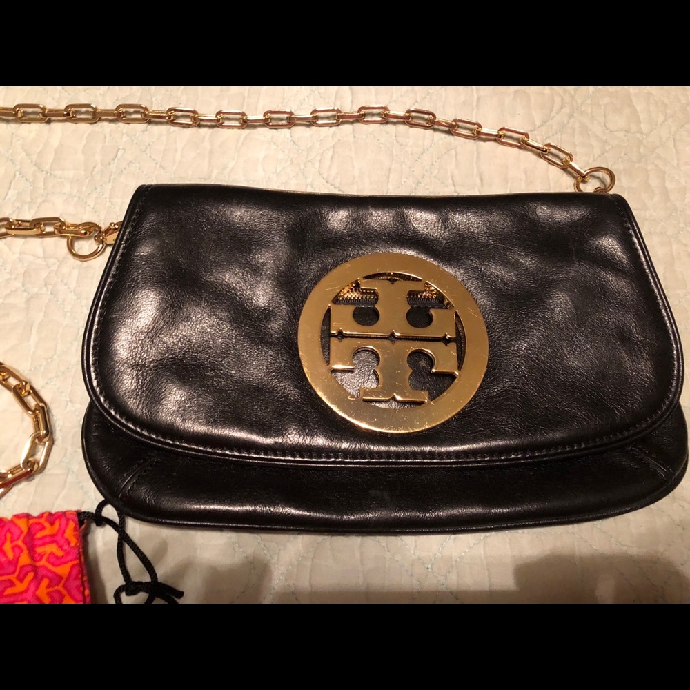 Tory Burch Reva Amanda Black Crossbody